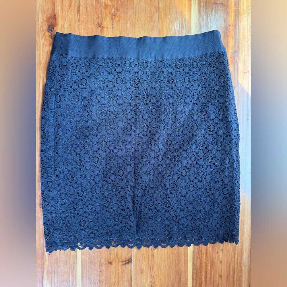 Vintage Forever 21 black lace mini skirt skirt​​​​​ size large